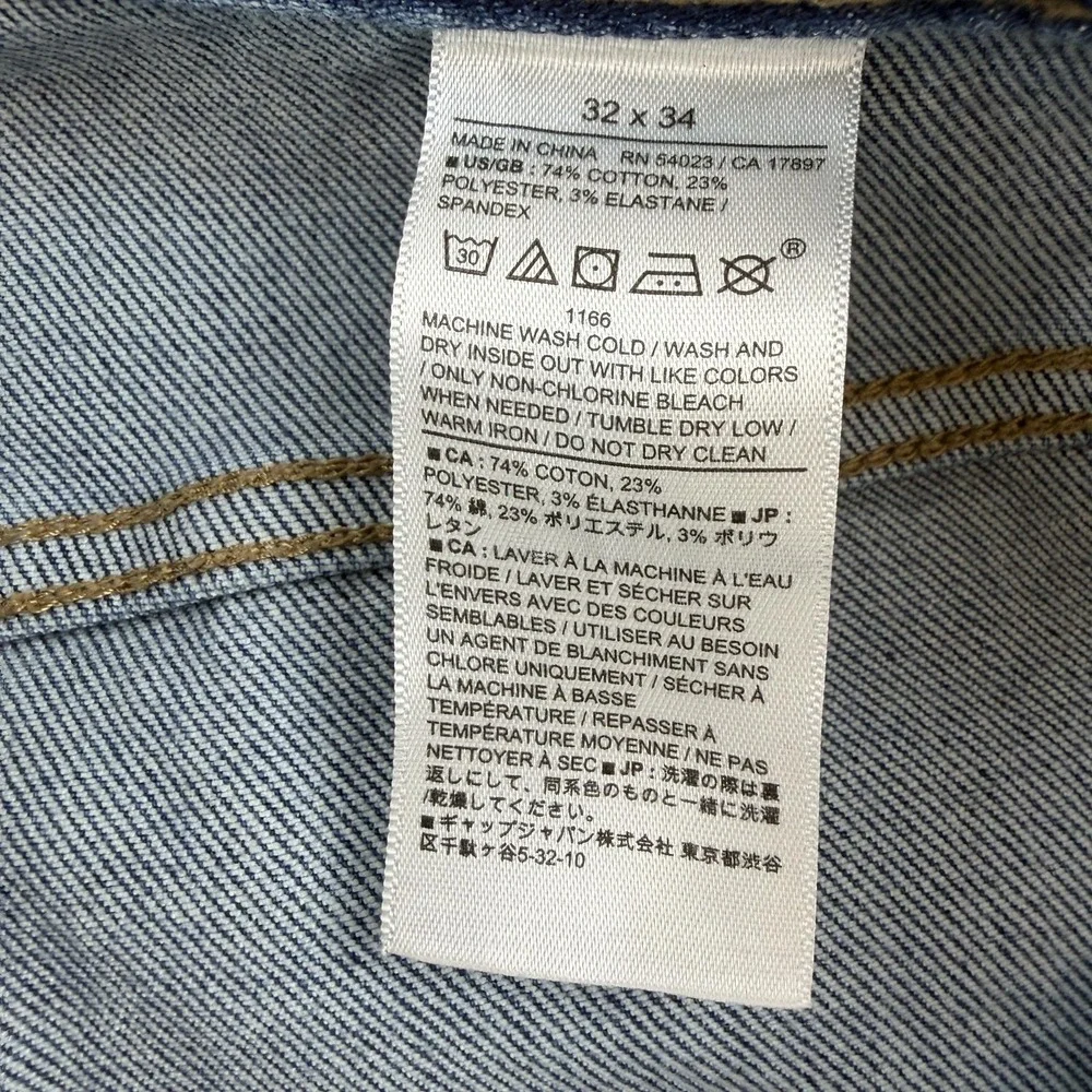 Banana Republic Travel Stretch Jeans Mens 32x34 Blue Skinny Slim Denim Pants